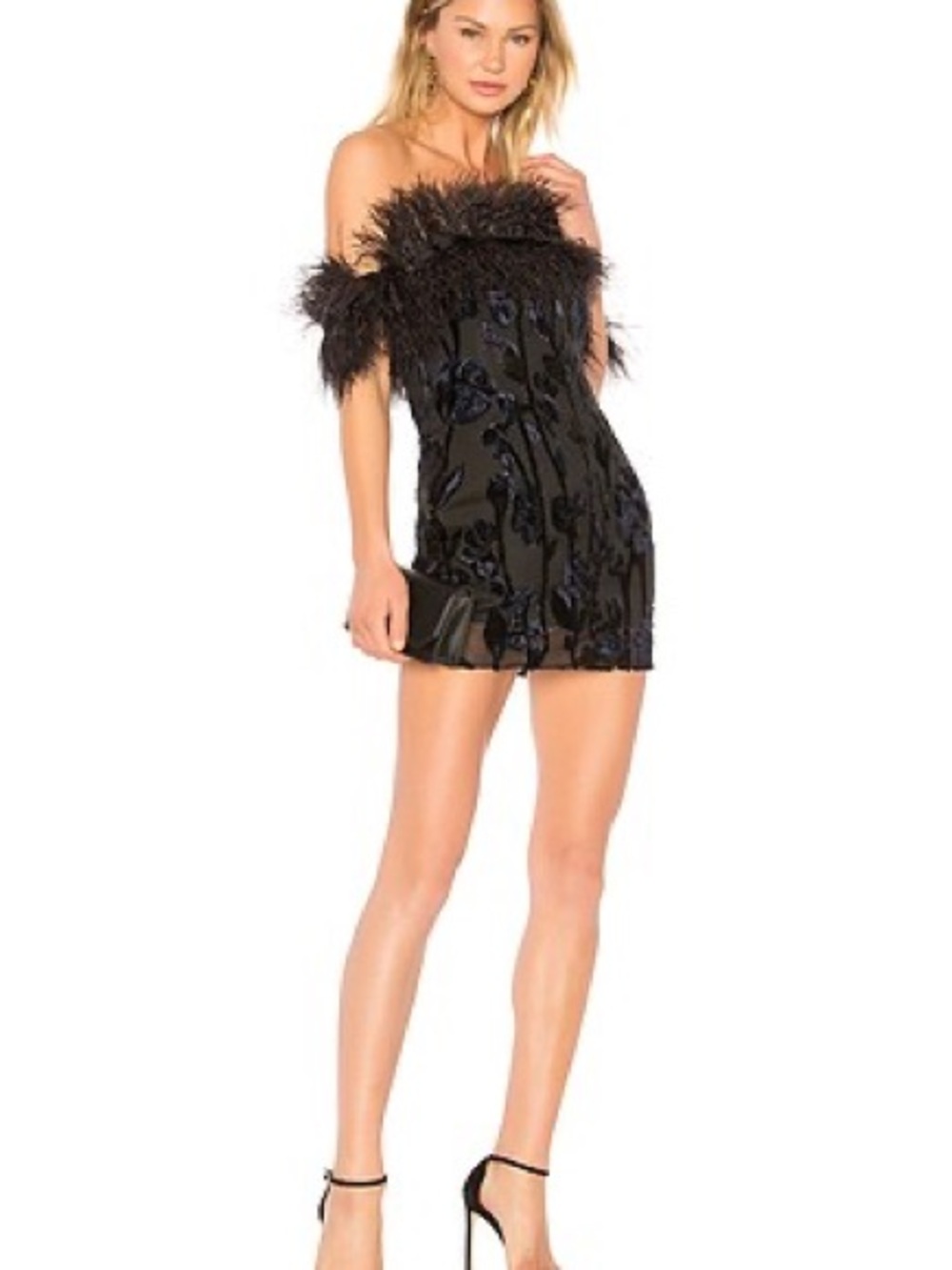 x REVOLVE Jet Lagged Mini Dress in Black & Navy CHRISSY TEIGEN